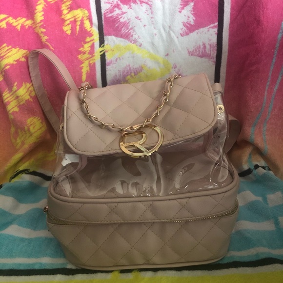 Beige Small Medium Backpack - Picture 2 of 3